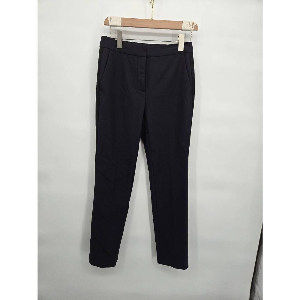 Rebecca Taylor Tuxedo Pants Size 0 Black Dress Work Office